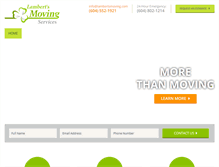 Tablet Screenshot of lambertsmoving.com